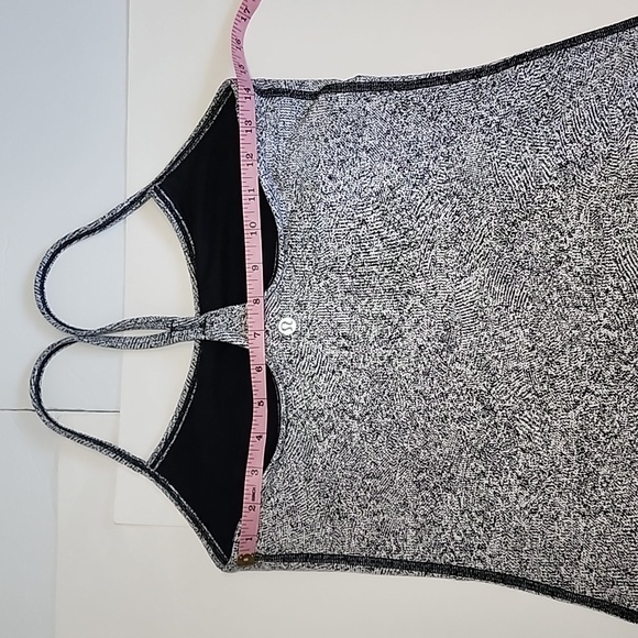 Lululemon Power  Speckled Racerback Tank/Size 8 - Picture 7 of 11